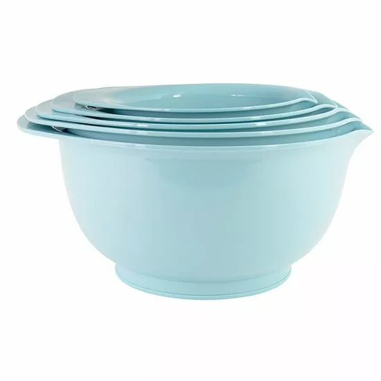 Food Network™ 5-pc. Aqua Mixing Bowl Set - Image 3