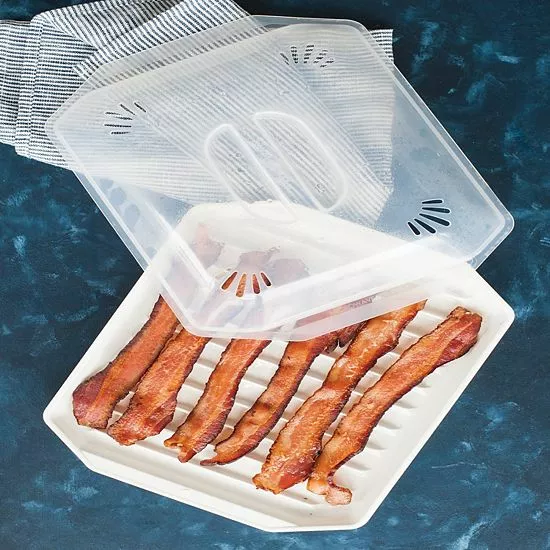 Food Network™ Microwave Bacon Tray With Lid - Image 2