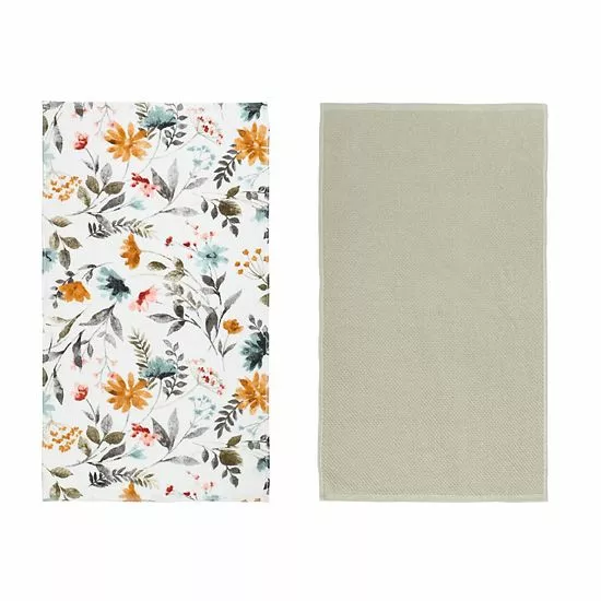 Food Network™ Growing Roots Floral Kitchen Towel 2-pk. - Image 3