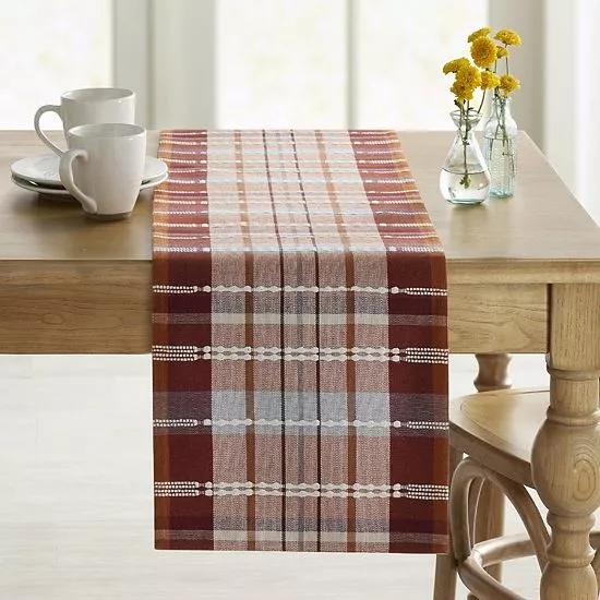 Food Network™ Fall Plaid Table Runner - 72" - Image 2