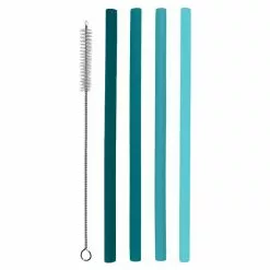 Food Network™ 5-pc. Aqua Smoothie Straw Set