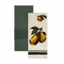 Food Network™ Pear Oil Painting Kitchen Towel 2-pk.