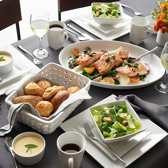 Food Network™ Shortbread 16-pc. Dinnerware Set Gray - Image 3