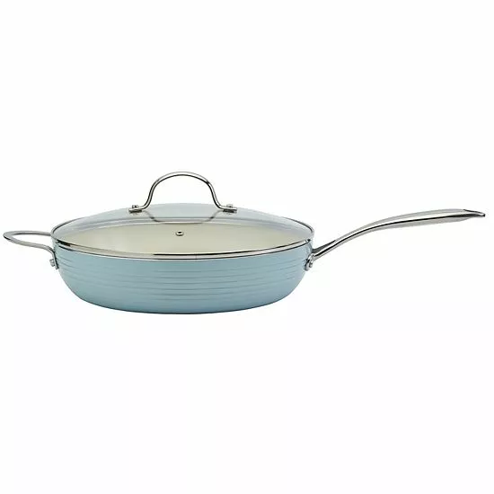 Food Network™ Farmstead 12-in. Covered Deep Skillet Gray - Image 5
