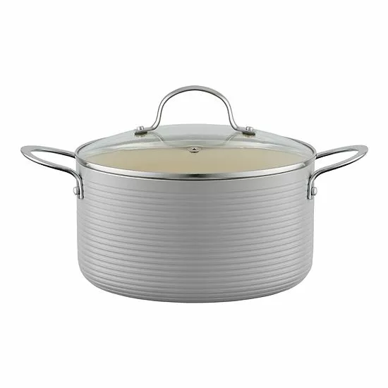 Food Network™ Farmstead 10-pc. Nonstick Ceramic Cookware Set Light Blue - Image 2