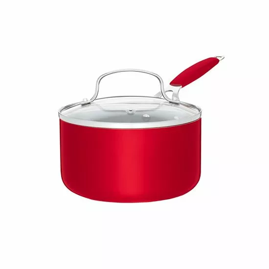 Food Network™ 10-pc. Nonstick Ceramic Cookware Set Red - Image 6