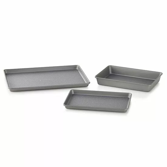 Food Network™ 3-pc. Essential Textured Bakeware Set Bronze - Image 4