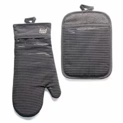 Food Network™ Silicone Oven Mitt & Pot Holder Set Royal Blue