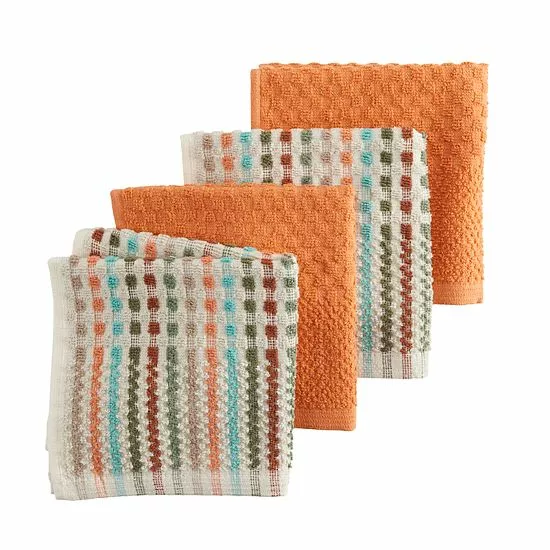 Food Network™ Broken Stripe Fall Dishcloth 4-pk.