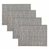 Food Network™ Basketweave Placemat 4-pk. Gray