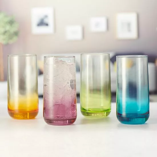 Food Network™ Anja 4-pc. Ombre Highball Glass Set - Image 3